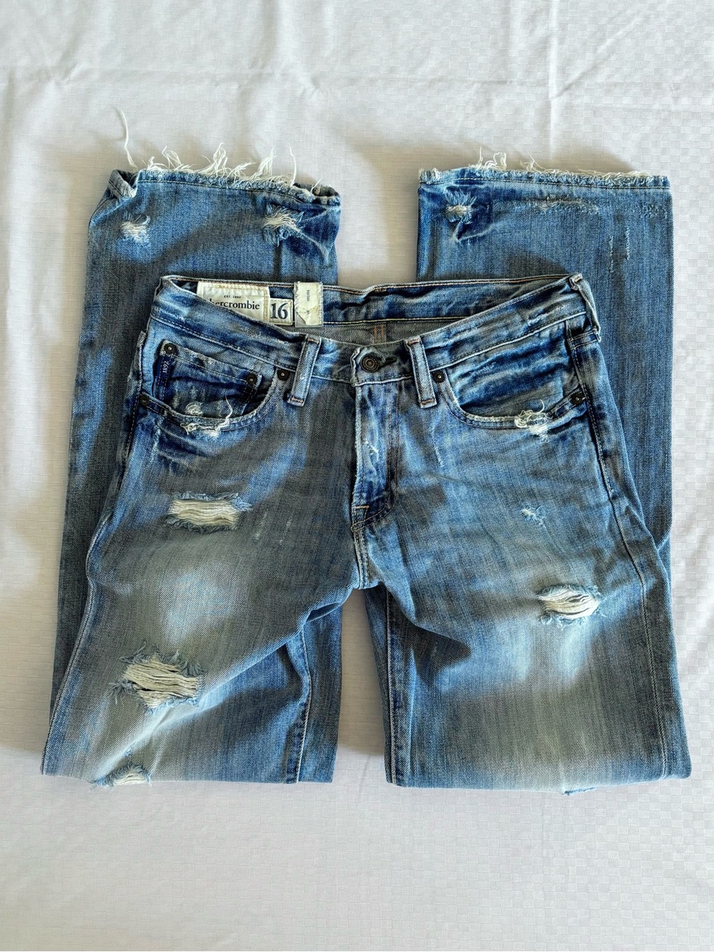 vintage Abercrombie & Fitch horton classic straight leg light wash denim jeans